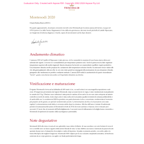 VINO ROSSO MONTESODI FRESCOBALDI 75 CL