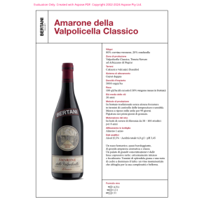 VINO ROSSO AMARONE VALPOLICELLA DOCG BERTANI 1,5 L