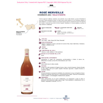VINO ROSE' MERVEILLE CROTTA DI VEGNERON 75 CL