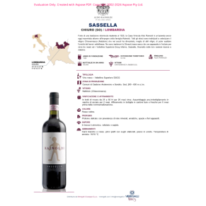 VINO ROSSO SASSELLA RISERVA RAINOLDI 75 CL