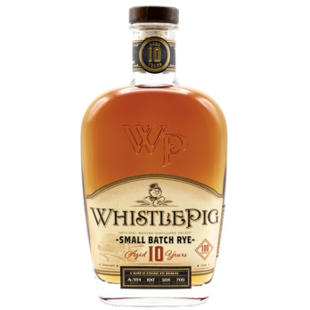 WHISKEY 10 YEARS OLD WHISTLE PIG 50 CL