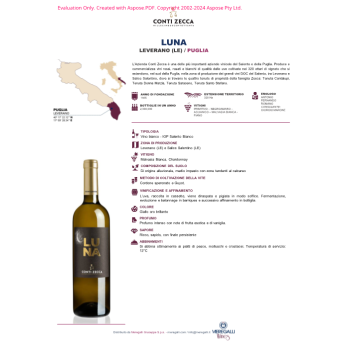 VINO BIANCO LUNA CONTI ZECCA 75 CL