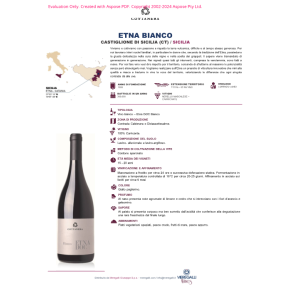 VINO BIANCO CALDERARA ETNA DOC COTTANERA 75 CL