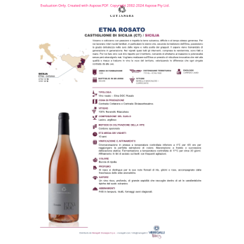 VINO ROSATO ETNA DOC COTTANERA 75 CL