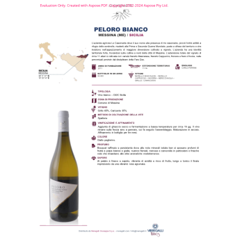 VINO BIANCO PELORO LE CASEMATTE 75 CL