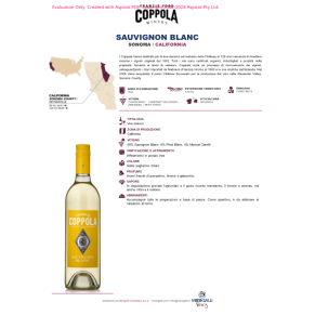 VINO BIANCO SAUVIGNON BLANC DIAMOND FRANCIS COPPOL