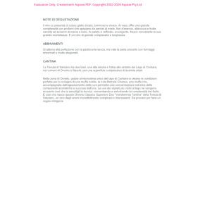 VINO BIANCO SALVIANO VENDEMMIA TARDIVA TENUTA DI S