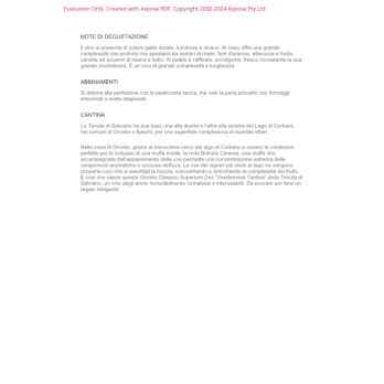 VINO BIANCO SALVIANO VENDEMMIA TARDIVA TENUTA DI S