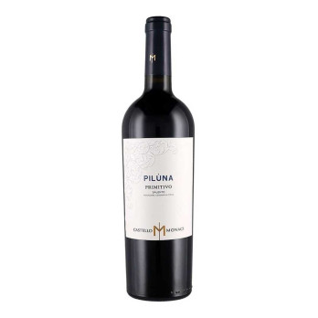 VINO ROSSO PILUNA PRIMITIVO IGT CASTELLO MONACI 75