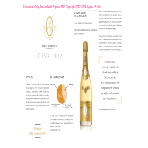 CHAMPAGNE CRISTAL BRUT MILLESIME' 2012 MG LOUIS RO