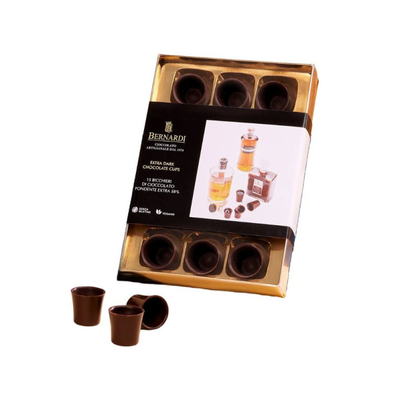 SCATOLA BICCHIERINI CIOCC.FONDENTE 58% BERNARDI