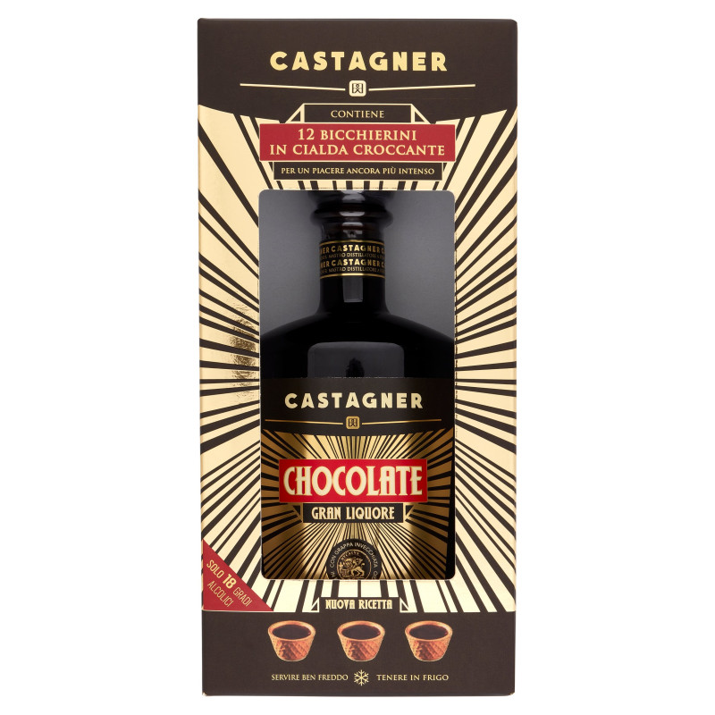 LIQUORE CHOCOLATE CON CIALDE CASTAGNER 35 CL